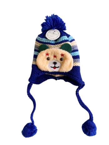 BellaBelga - Belgisch merk Bonnet enfant Stretch - Visage de chien/chat - 6 couleurs mélangées BellaBelga - Belgisch merk Bonnet enfant Stretch - Visage de chien/chat - 6 couleurs mélangées