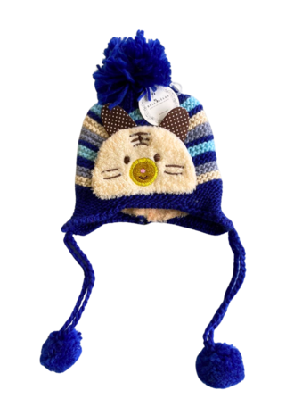 BellaBelga - Belgisch merk Kidsmuts Stretch - Dog/Cat face - 6 mix kleuren BellaBelga - Belgisch merk Kidsmuts Stretch - Dog/Cat face - 6 mix kleuren