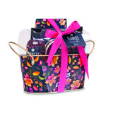Flowers in Winter bath gift set in pewter bucket Flowers in Winter bath gift set in pewter bucket