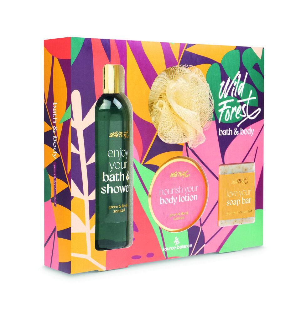 Wild Forest Bath & Body geschenkset in papieren geschenkdoos