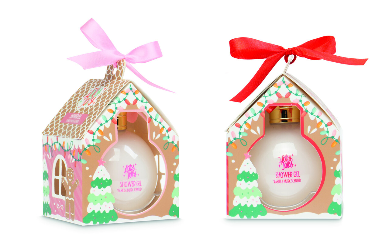 Holly Jolly gel douche bain coffret cadeau maison, 2 assortis
