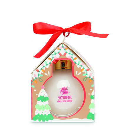 Holly Jolly shower gel bath gift set house, 2 assorted Holly Jolly shower gel bath gift set house, 2 assorted