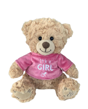 Dotti Bear Dotti Bear:  Plush with T-Shirt It's a Girl 20cm Dotti Bear Dotti Bear:  Plush with T-Shirt It's a Girl 20cm