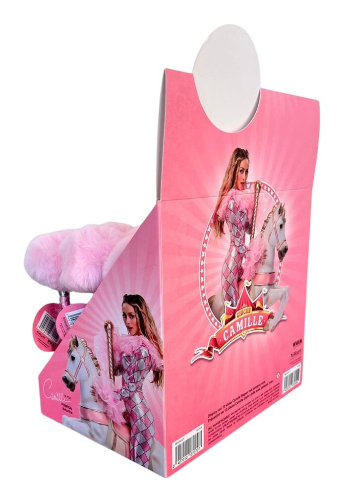 Camille Dhont Display van 12 stuks Camille Balpen met pompon Roze