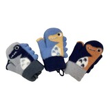 BellaBelga - Belgisch merk Children's Mittens - Petit Dino - 3 mixed colors BellaBelga - Belgisch merk Children's Mittens - Petit Dino - 3 mixed colors