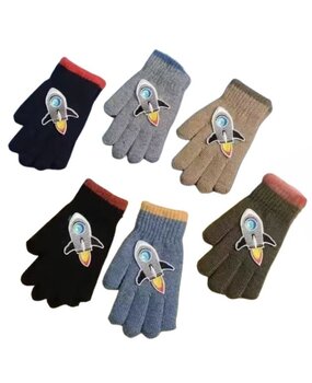 BellaBelga - Belgisch merk Gants pour enfants -  Raket - 6 couleurs assorties BellaBelga - Belgisch merk Gants pour enfants -  Raket - 6 couleurs assorties