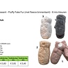 BellaBelga - Belgisch merk Ladies' mitt - Fluffy Fake Fur - mixed colours BellaBelga - Belgisch merk Ladies' mitt - Fluffy Fake Fur - mixed colours