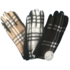 Gants pour femmes – Carreaux chics - couleurs assorties