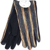 BellaBelga - Belgisch merk Dameshandschoen – Chique Or – 3 mix kleuren