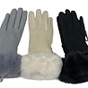 BellaBelga - Belgisch merk Gants pour femmes - Classique avec fourrure (intérieur en fourrure) - 3 couleurs assorties BellaBelga - Belgisch merk Gants pour femmes - Classique avec fourrure (intérieur en fourrure) - 3 couleurs assorties