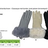 BellaBelga - Belgisch merk Women's Gloves - Classique with fur (with fur lining) - 3 mixed colors BellaBelga - Belgisch merk Women's Gloves - Classique with fur (with fur lining) - 3 mixed colors