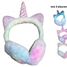 BellaBelga - Belgisch merk Kids cache-oreilles - Licorne - mélange de 3 couleurs BellaBelga - Belgisch merk Kids cache-oreilles - Licorne - mélange de 3 couleurs