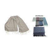 BellaBelga - Belgisch merk Scarf - Classique small checks - mixed colors