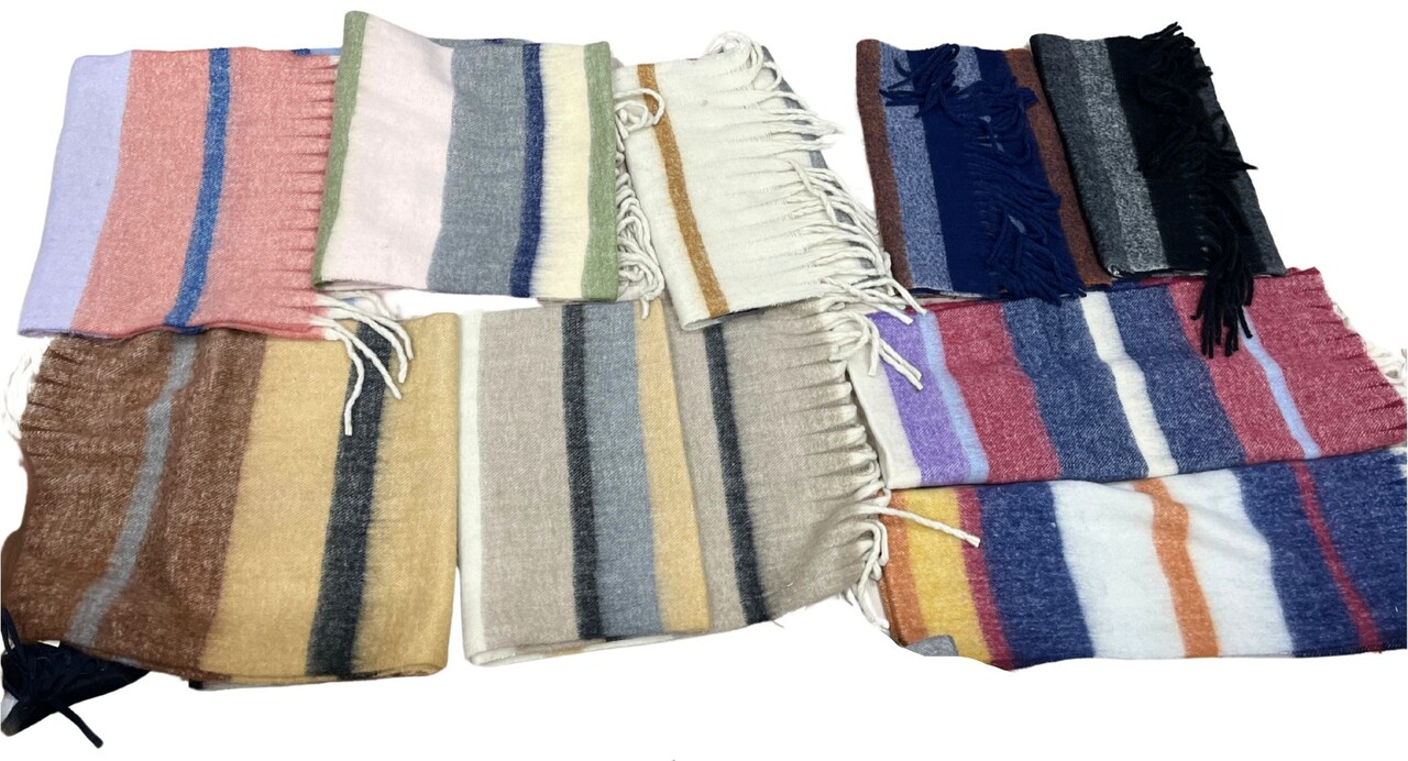 BellaBelga - Belgisch merk Scarf - Stripes - mixed colors BellaBelga - Belgisch merk Scarf - Stripes - mixed colors