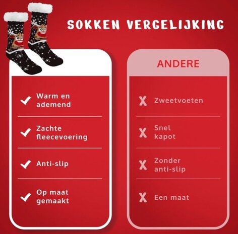 BellaBelga - Belgisch merk Christmas stockings Adult - One size - 6 mixed colors - Mix C BellaBelga - Belgisch merk Christmas stockings Adult - One size - 6 mixed colors - Mix C