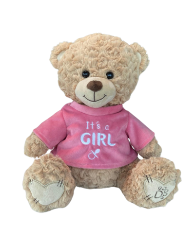 Dotti Bear Dotti Bear: Pluche met T-Shirt It's a Girl 30cm Dotti Bear Dotti Bear: Pluche met T-Shirt It's a Girl 30cm