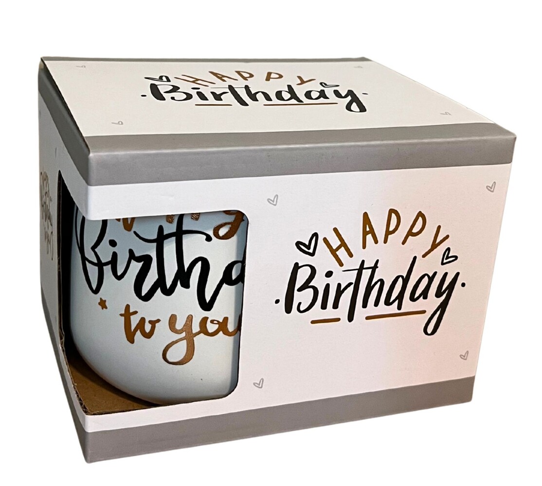 Mug Happy Birthday – 4 assorted Mug Happy Birthday – 4 assorted
