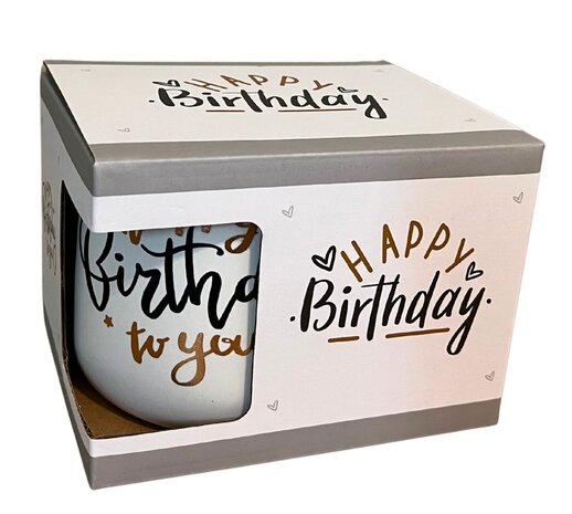 Mug Happy Birthday – 4 assorted Mug Happy Birthday – 4 assorted