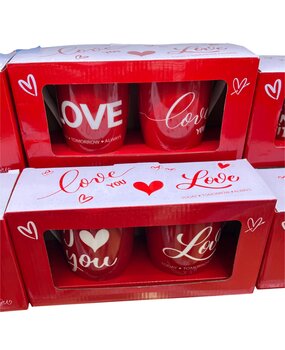 Gift set of 2 Love mugs - 2 assorted Gift set of 2 Love mugs - 2 assorted