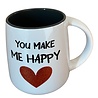 Love mug with glitter hearts – 4 assorted Love mug with glitter hearts – 4 assorted