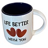 Love mug with glitter hearts – 4 assorted Love mug with glitter hearts – 4 assorted