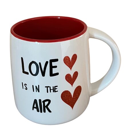 Love mug with glitter hearts – 4 assorted Love mug with glitter hearts – 4 assorted