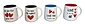 Love mug with glitter hearts – 4 assorted Love mug with glitter hearts – 4 assorted