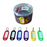 Display of 30 pieces - Key ring with label - 6 assorted colors Display of 30 pieces - Key ring with label - 6 assorted colors
