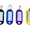 Display van 30 stuks - Sleutelhanger met label - 6 kleuren assorti Display van 30 stuks - Sleutelhanger met label - 6 kleuren assorti