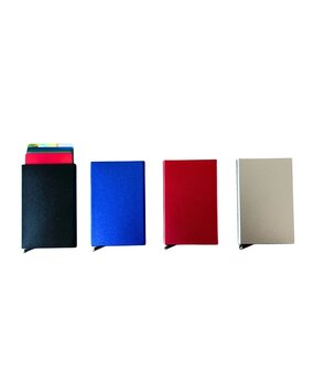 Card holder pushbox - 4 colors assortment Card holder pushbox - 4 colors assortment