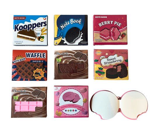 Notebook met geurkaft – 8 assortie Notebook met geurkaft – 8 assortie