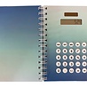 Notebook A5 gelijnd met rekenmachine - Blauw Notebook A5 gelijnd met rekenmachine - Blauw