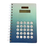Carnet A5 ligné avec calculatrice - Bleu Carnet A5 ligné avec calculatrice - Bleu