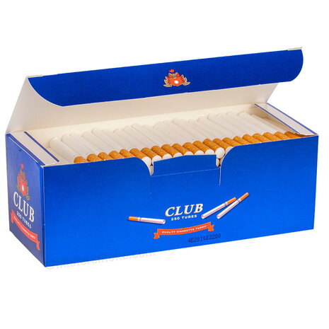 CLUB tubes (250 pièces dans une boîte) boîte bleue CLUB tubes (250 pièces dans une boîte) boîte bleue