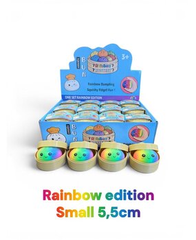 Présentoir de 24 pièces - Squishy Dumpling: Rainbow 5,5 CM Présentoir de 24 pièces - Squishy Dumpling: Rainbow 5,5 CM