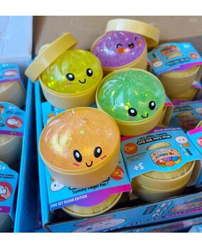 Display van 24 stuks - Squishy Dumpling: Sugar 5,5 CM Display van 24 stuks - Squishy Dumpling: Sugar 5,5 CM