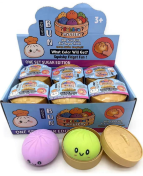Présentoir de 12 pièces - Squishy Dumpling: Normal 8,5 CM Présentoir de 12 pièces - Squishy Dumpling: Normal 8,5 CM