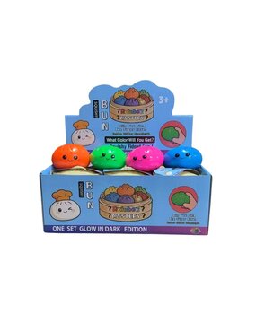 Présentoir de 12 pièces - Squishy Dumpling: Glow in the dark 8,5 CM Présentoir de 12 pièces - Squishy Dumpling: Glow in the dark 8,5 CM