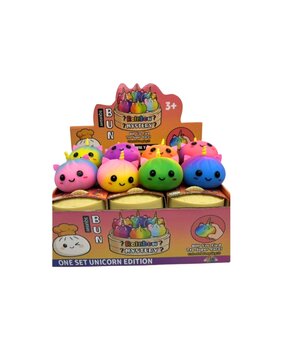 Display of 12 items - Squishy Dumpling: Unicorn 8,5 CM Display of 12 items - Squishy Dumpling: Unicorn 8,5 CM