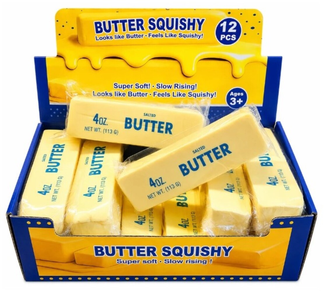 Display van 12 stuks - Butter Squishy: Normal Display van 12 stuks - Butter Squishy: Normal