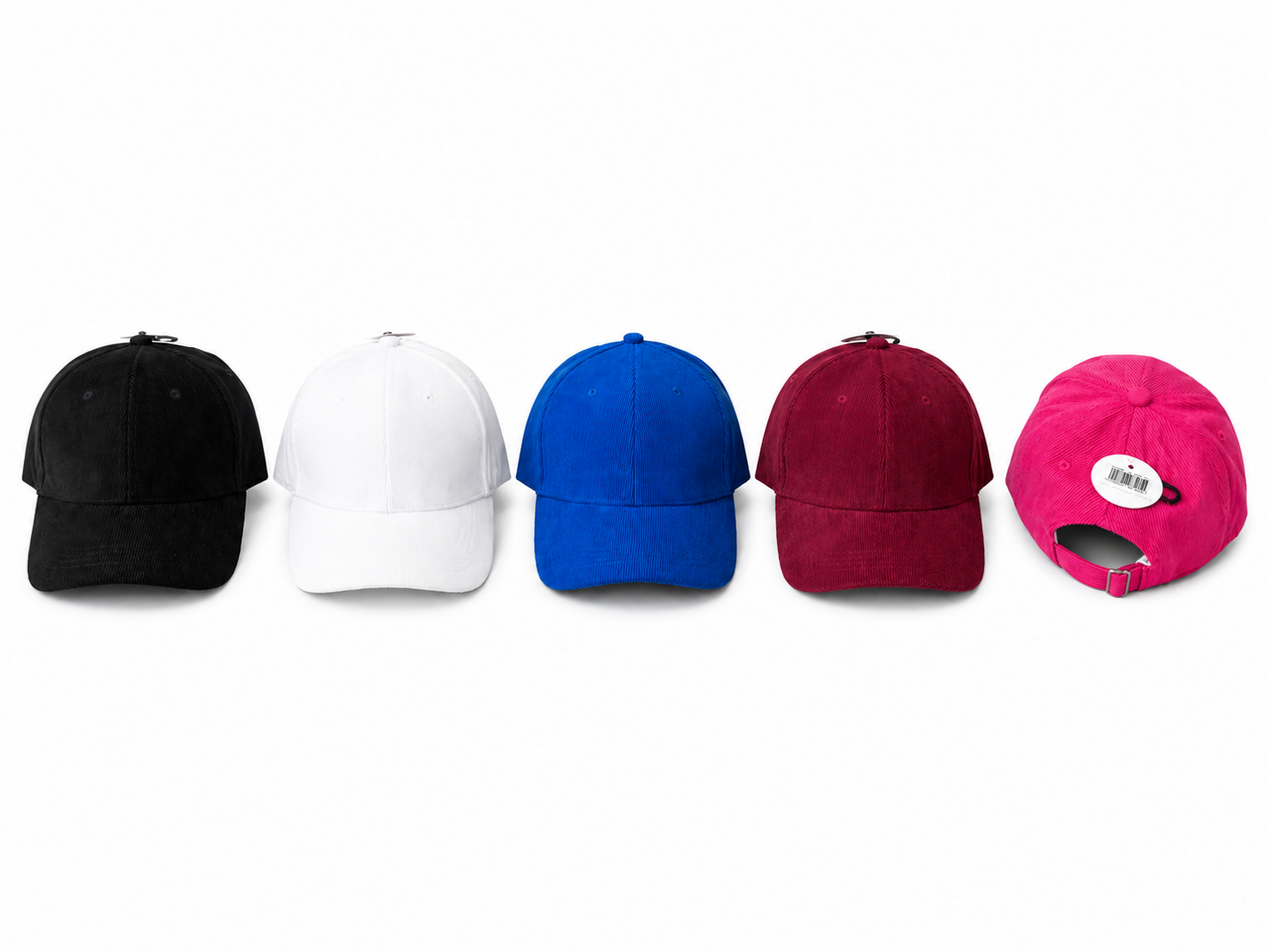 BellaBelga - Belgisch merk Casquette pour adulte - Velours côtelé - Assortiment de 5 couleurs