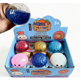 Display van 12 stuks - Squishy Dumpling: Glitter Metallic  8,5 CM