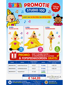 Bumba Promotion Bumba 2 : 10 peluches de 20 cm et 10 doudous GRATUITS, ainsi que 6 attaches-sucettes Bumba Promotion Bumba 2 : 10 peluches de 20 cm et 10 doudous GRATUITS, ainsi que 6 attaches-sucettes