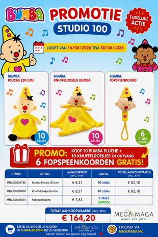 Bumba Bumba PROMO 2: 10x 20cm soft toys & 10x comfort blankets FREE 6x dummy chains Bumba Bumba PROMO 2: 10x 20cm soft toys & 10x comfort blankets FREE 6x dummy chains