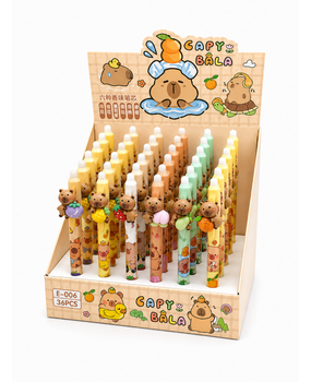 Display van 36 stuks - Uitwisbare balpen dieren Display van 36 stuks - Uitwisbare balpen dieren
