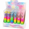 Display van 24 stuks - Regenboog fluffy 6 kleuren balpen Display van 24 stuks - Regenboog fluffy 6 kleuren balpen