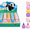 Display van 24 stuks - Unicorn 3 mix kleuren fluostift