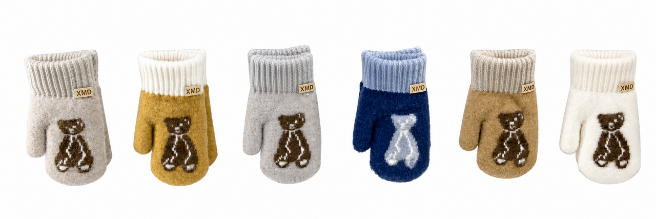 BellaBelga - Belgisch merk Children's Mittens - Petit Teddy - 6 Assorted Colors BellaBelga - Belgisch merk Children's Mittens - Petit Teddy - 6 Assorted Colors