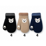 BellaBelga - Belgisch merk Children's Mittens - Petit Ourson - 3 Mixed Colors BellaBelga - Belgisch merk Children's Mittens - Petit Ourson - 3 Mixed Colors