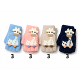 BellaBelga - Belgisch merk Children's Stretch Half-Finger Gloves - Petite Giraffe - 4 Mixed Colors BellaBelga - Belgisch merk Children's Stretch Half-Finger Gloves - Petite Giraffe - 4 Mixed Colors